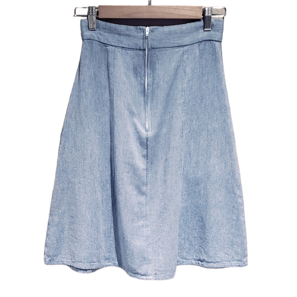 Mata Traders Skirt Chambray Twee - Picture 3 of 7